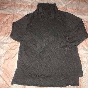 Turtle Neck Grey Sweatshirt